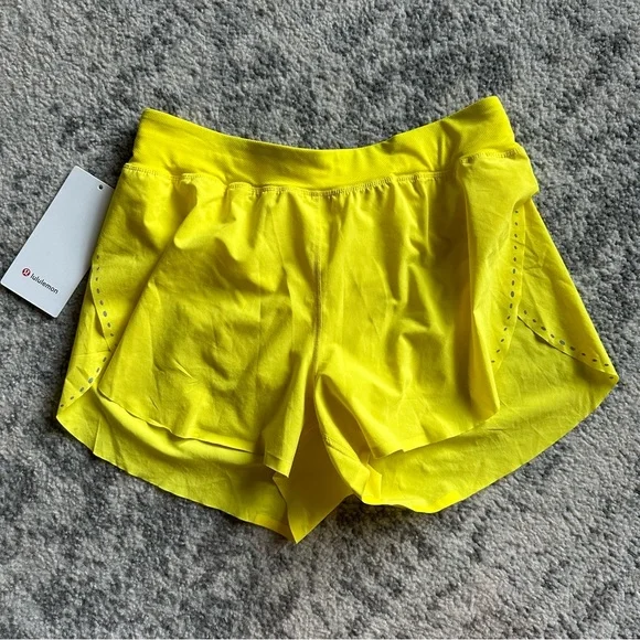 Find your pace HR shorts lululemon sonic yellow